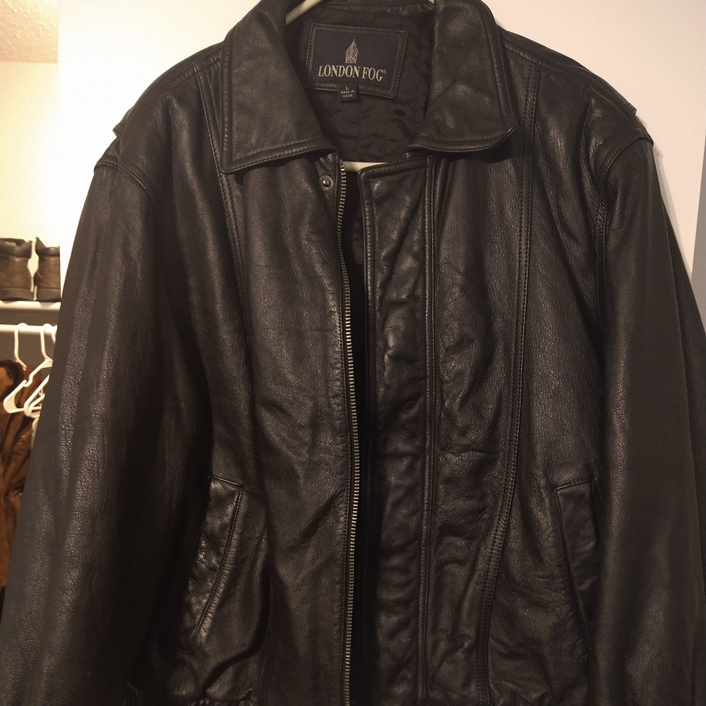 London Fog leather jacket